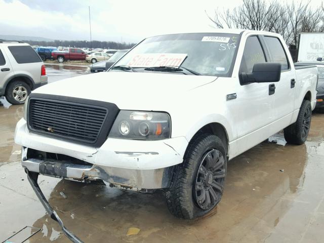 1FTPW12504KC15786 - 2004 FORD F150 SUPER WHITE photo 2