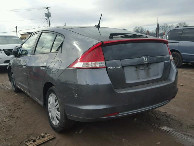 JHMZE2H51AS014496 - 2010 HONDA INSIGHT LX GRAY photo 3