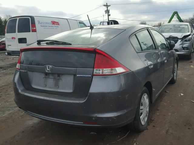 JHMZE2H51AS014496 - 2010 HONDA INSIGHT LX GRAY photo 4