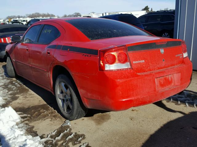 2B3CA3CV4AH230965 - 2010 DODGE CHARGER SX RED photo 3