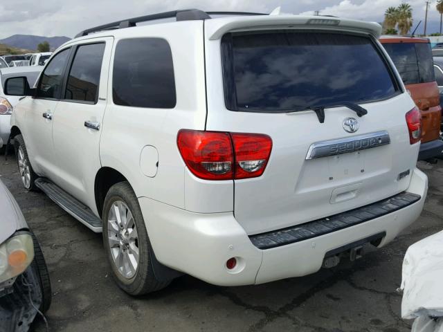 5TDDY5G18CS065363 - 2012 TOYOTA SEQUOIA PL WHITE photo 3