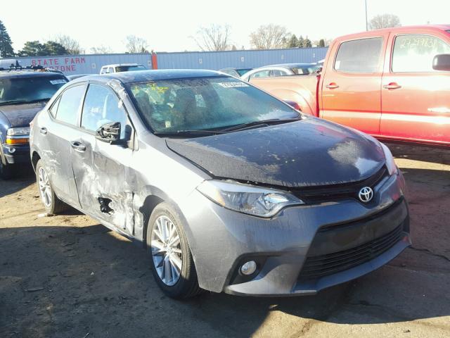 5YFBURHE4EP012926 - 2014 TOYOTA COROLLA L GRAY photo 1