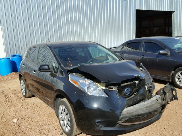 1N4AZ0CP3FC318825 - 2015 NISSAN LEAF S BLACK photo 1