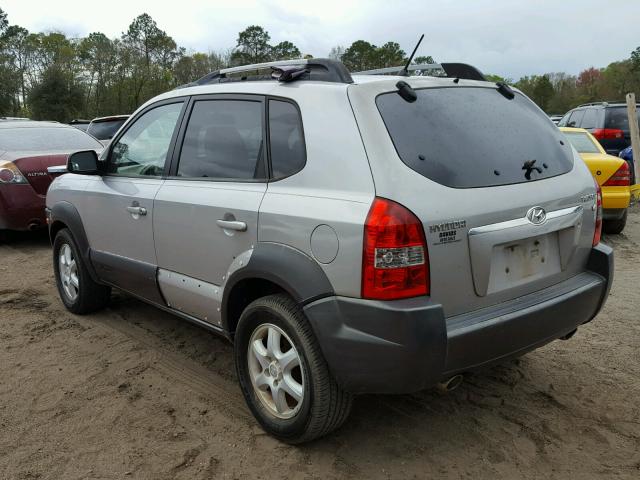 KM8JN12D05U042014 - 2005 HYUNDAI TUCSON GLS SILVER photo 3