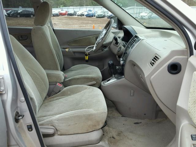 KM8JN12D05U042014 - 2005 HYUNDAI TUCSON GLS SILVER photo 5