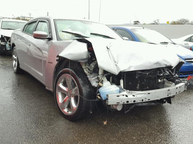 2C3CDXCT4EH147803 - 2014 DODGE CHARGER R/ SILVER photo 1