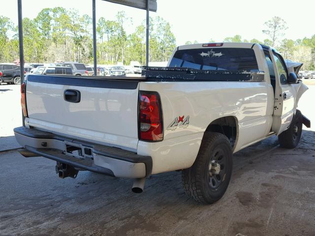 1GCEK14V87E185987 - 2007 CHEVROLET SILVERADO WHITE photo 4