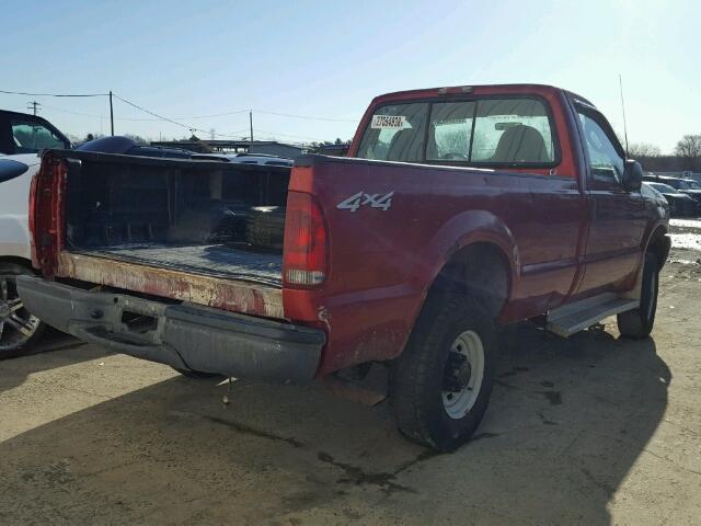 1FTNF21L53EB99014 - 2003 FORD F250 SUPER RED photo 4