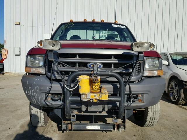 1FTNF21L53EB99014 - 2003 FORD F250 SUPER RED photo 9