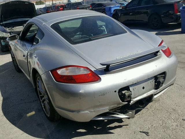 WP0AB29836U783562 - 2006 PORSCHE CAYMAN S SILVER photo 3