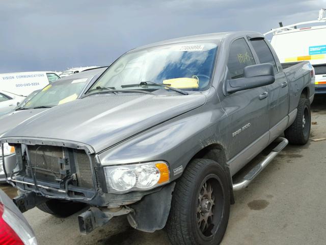 1D7HA18D65S307106 - 2005 DODGE RAM 1500 S GRAY photo 2