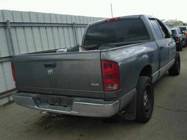 1D7HA18D65S307106 - 2005 DODGE RAM 1500 S GRAY photo 4