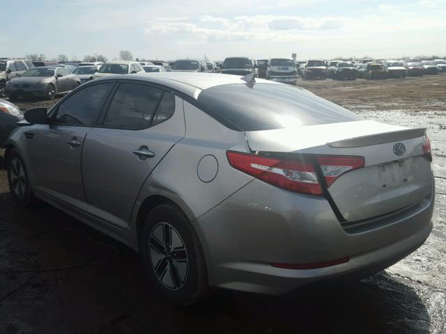 KNAGM4AD5C5036444 - 2012 KIA OPTIMA HYB SILVER photo 3