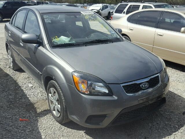 KNADH4A38A6632136 - 2010 KIA RIO LX GRAY photo 1