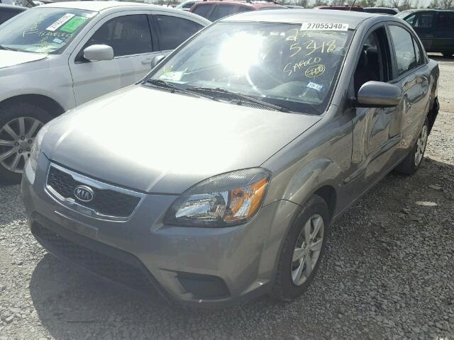 KNADH4A38A6632136 - 2010 KIA RIO LX Մոխրագույն լուսանկար 2