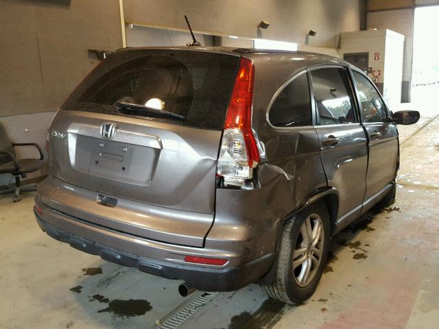 5J6RE3H79AL008216 - 2010 HONDA CR-V EXL SILVER photo 4