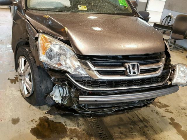 5J6RE3H79AL008216 - 2010 HONDA CR-V EXL SILVER photo 9