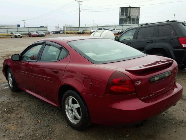 2G2WP522741335921 - 2004 PONTIAC GRAND PRIX MAROON photo 3