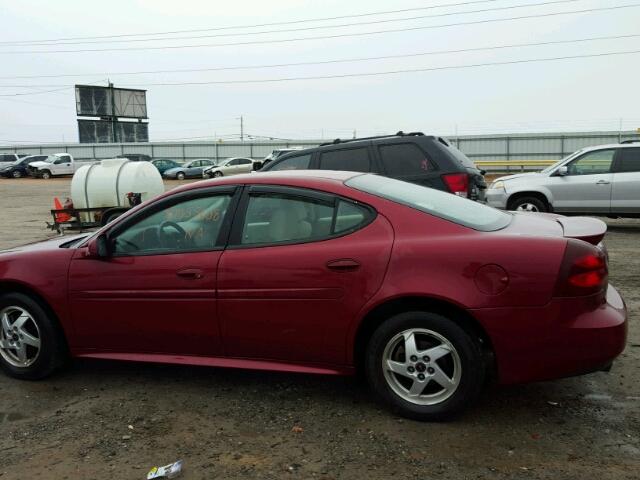 2G2WP522741335921 - 2004 PONTIAC GRAND PRIX MAROON photo 9