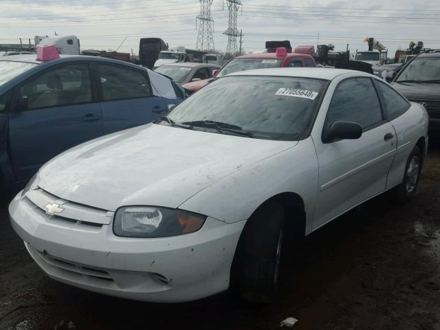 1G1JC12F947336318 - 2004 CHEVROLET CAVALIER WHITE photo 2