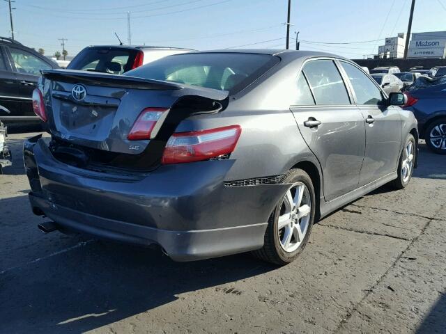 4T1BK46KX7U019107 - 2007 TOYOTA CAMRY NEW GRAY photo 4