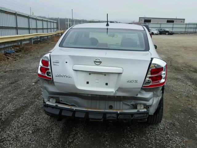 3N1AB61E27L623910 - 2007 NISSAN SENTRA 2.0 SILVER photo 9