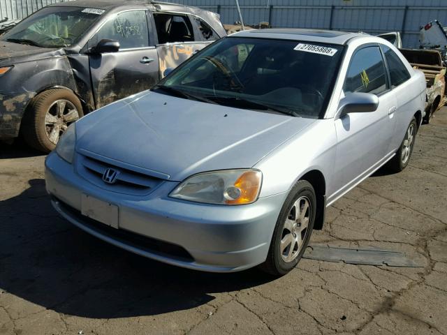 1HGEM229X3L042164 - 2003 HONDA CIVIC EX ვერცხლისფერი ფოტო 2