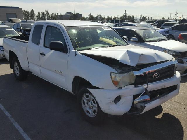 5TETX22N75Z030259 - 2005 TOYOTA TACOMA ACC WHITE photo 1