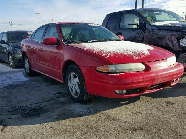 1G3NL52TXYC428203 - 2000 OLDSMOBILE ALERO GL RED photo 1