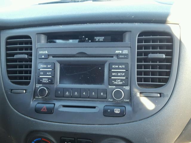 KNADH4A32A6678108 - 2010 KIA RIO LX Կարմիր լուսանկար 9