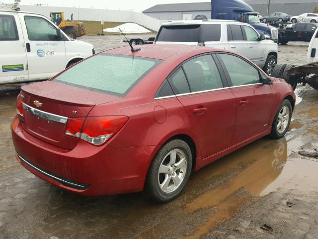 1G1PF5SC6C7294249 - 2012 CHEVROLET CRUZE LT RED photo 4