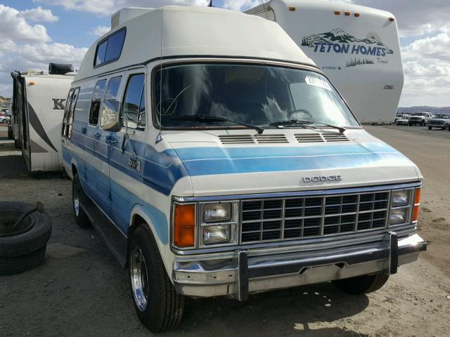 2B6KB3316EK274774 - 1984 DODGE RAM VAN B3 TWO TONE photo 1