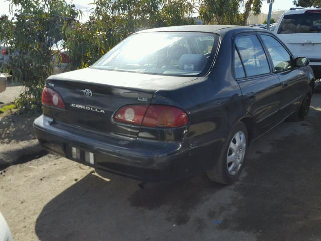 1NXBR12E81Z459196 - 2001 TOYOTA COROLLA CE BLACK photo 4