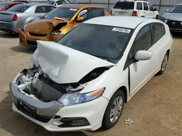 JHMZE2H33ES001575 - 2014 HONDA INSIGHT WHITE photo 2