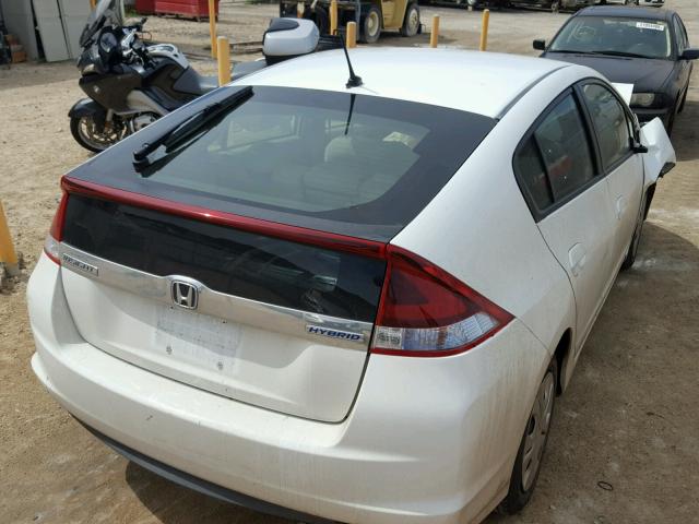 JHMZE2H33ES001575 - 2014 HONDA INSIGHT WHITE photo 4