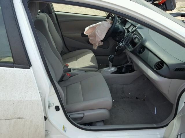 JHMZE2H33ES001575 - 2014 HONDA INSIGHT WHITE photo 5