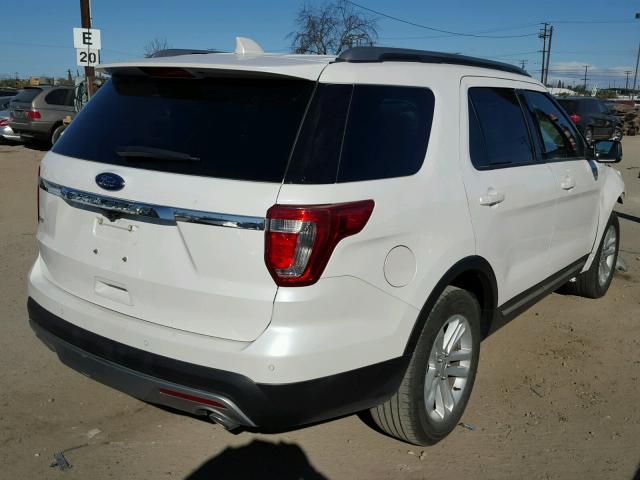 1FM5K7D82HGA43553 - 2017 FORD EXPLORER X WHITE photo 4