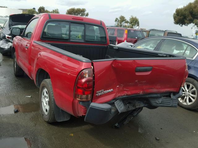 5TFNX4CN7DX018282 - 2013 TOYOTA TACOMA RED photo 3