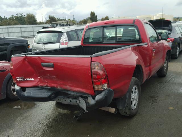 5TFNX4CN7DX018282 - 2013 TOYOTA TACOMA RED photo 4