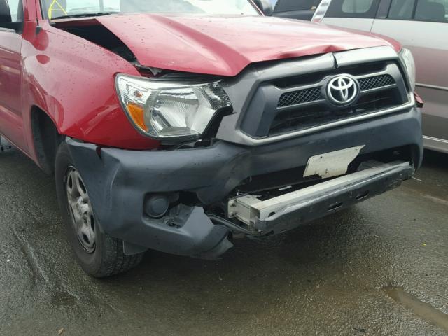 5TFNX4CN7DX018282 - 2013 TOYOTA TACOMA RED photo 9