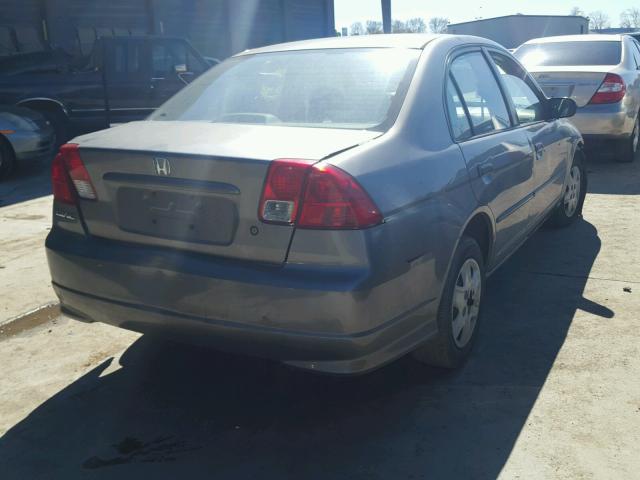 1HGES16385L024996 - 2005 HONDA CIVIC DX V GRAY photo 4