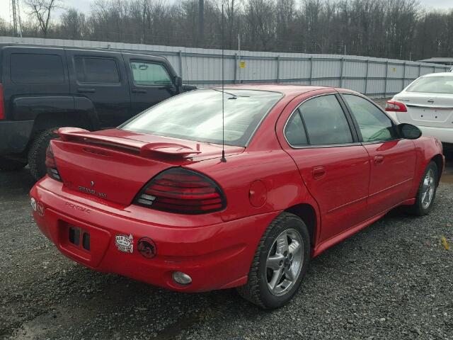 1G2NF52E34C112634 - 2004 PONTIAC GRAND AM S RED photo 4