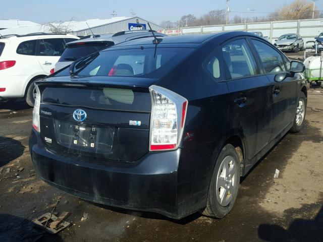 JTDKN3DU4A0009472 - 2010 TOYOTA PRIUS BLACK photo 4