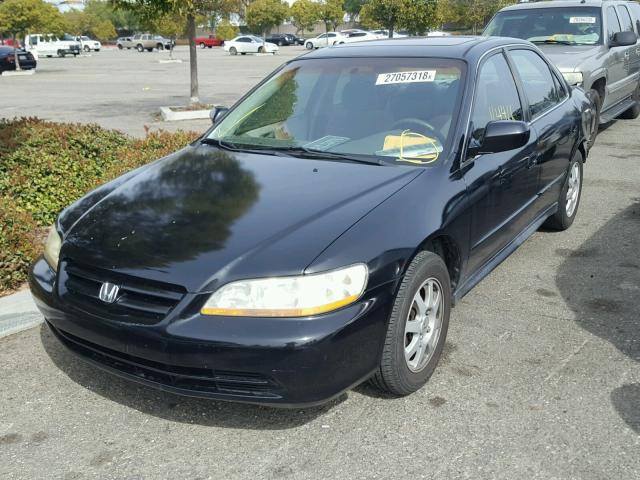 1HGCG66892A156660 - 2002 HONDA ACCORD EX BLACK photo 2