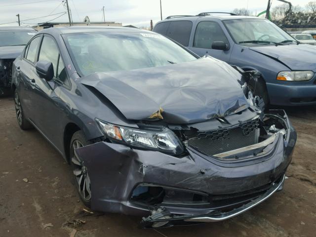 2HGFB2F91EH558028 - 2014 HONDA CIVIC EXL ნაცრისფერი ფოტო 1