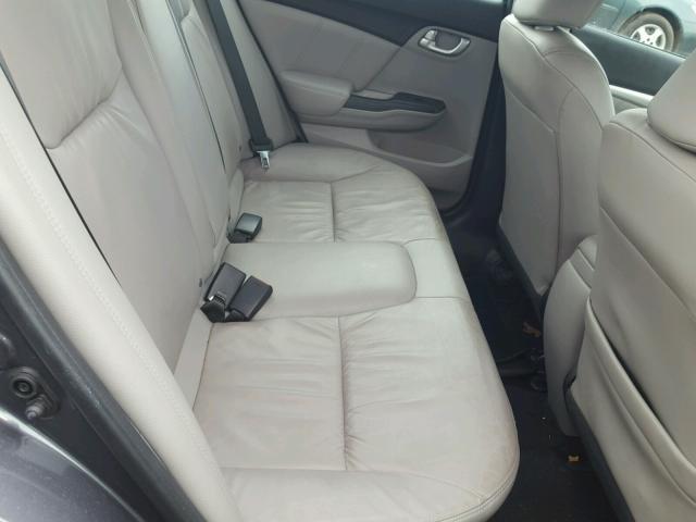 2HGFB2F91EH558028 - 2014 HONDA CIVIC EXL ნაცრისფერი ფოტო 6