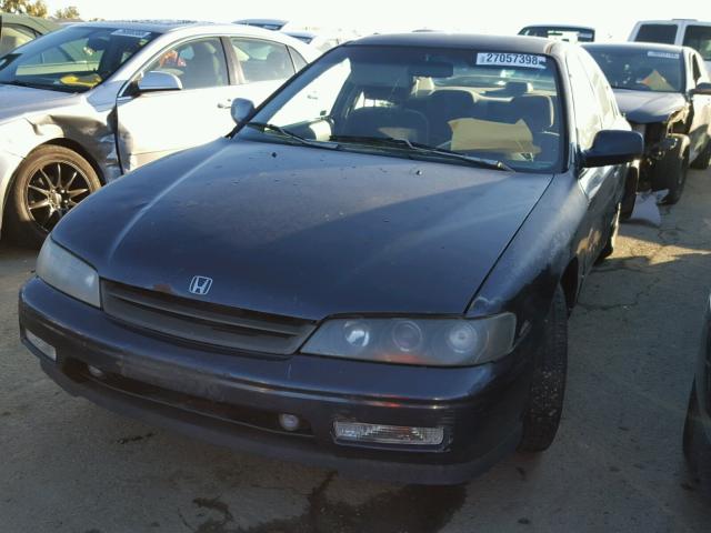 1HGCD5538SA142094 - 1995 HONDA ACCORD LX BLACK photo 2