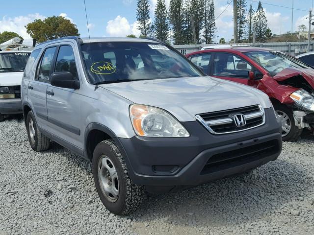 JHLRD68542C024367 - 2002 HONDA CR-V LX SILVER photo 1