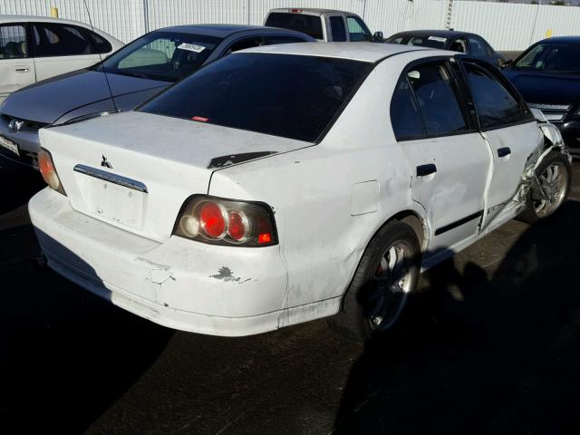 4A3AA36G41E061523 - 2001 MITSUBISHI GALANT DE WHITE photo 4