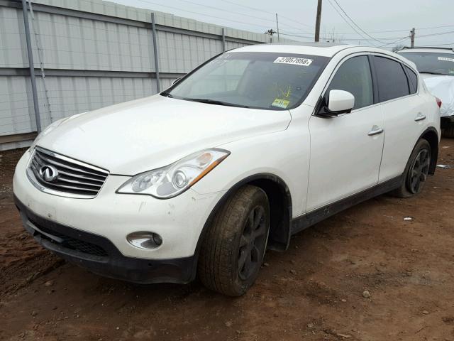 JN1AJ0HR5AM750916 - 2010 INFINITI EX35 BASE WHITE photo 2